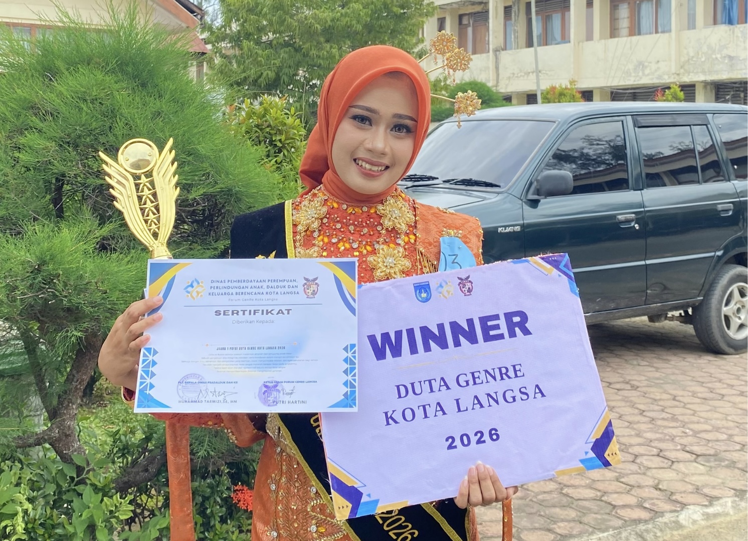 Mahasiswa Psikologi Islam, Alindia Briliana, Raih Prestasi sebagai Duta GenRe Kota Langsa 2026