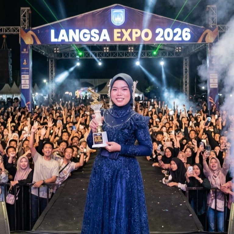 Satu Panggung dengan Artis Ternama, Siti Hamidah Mahasiswi Psikologi Islam Berhasil Meraih Juara 2 di Lomba Menyanyi Langsa Expo 2026