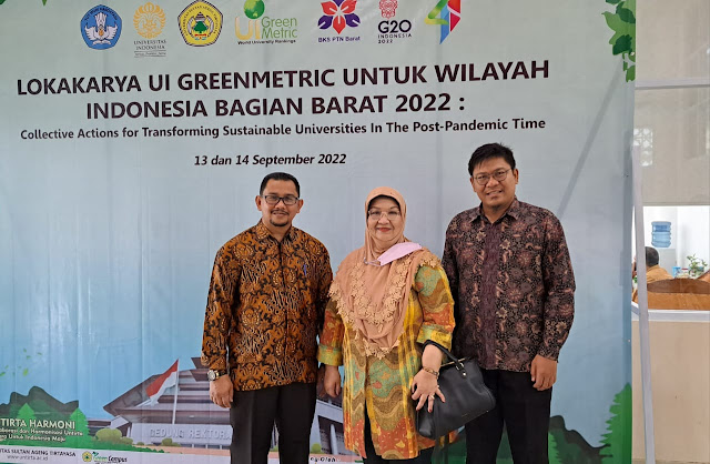 Dipercaya Sebagai Ketua Pokja Kampus Hijau, Dedy Surya Hadiri Lokakarya UI Greenmetric Indonesia Bagian Barat