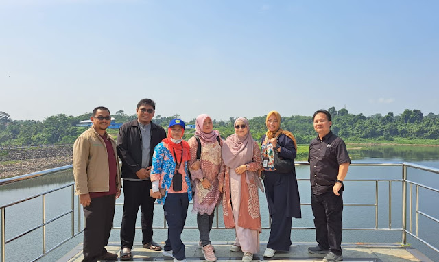 Pelajari Sistem Daur Ulang Air, Ketua Pokja Greenmetric Kunjungi Bendungan Sindangheula