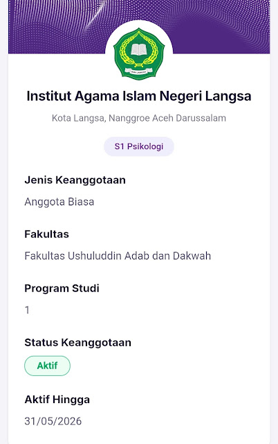 Prodi Psikologi Islam Resmi Terdaftar Sebagai Anggota AP2TPI