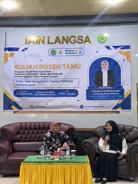 Psikologi Islam Gelar Kuliah Umum Bertajuk Well-being dalam Perspektif Psikologi Transpersonal