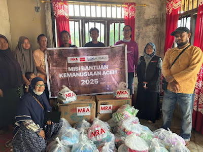 Tanggap Darurat Aceh Tamiang, Sabrida M. Ilyas Bersama MRA Malaysia Salurkan Sembako bagi Korban Banjir